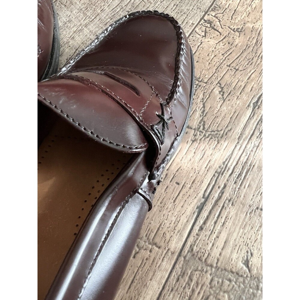 Weejuns Bass Women's Penny Loafers, Size 10W, Leather, Katherine II Burgundy - Picture 9 of 11